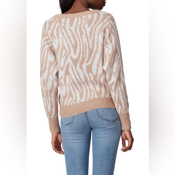 Rebecca Taylor Tiger Stripe Wool Pullover Sweater Size Large - Picture 3 of 14